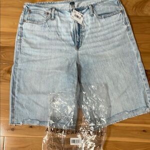 American Eagle Outfitters Woman Size 12 Light Blue Jean Board Shorts